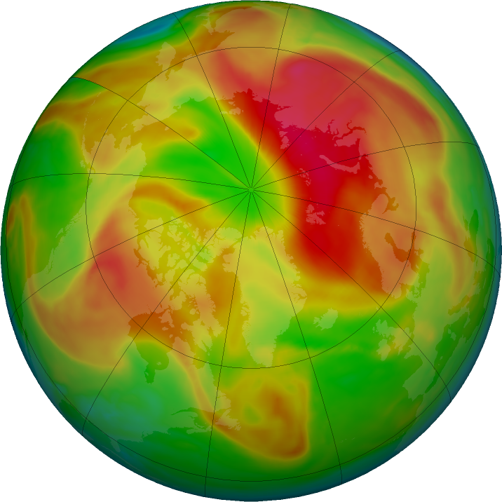 Arctic ozone map for 02 May 2019